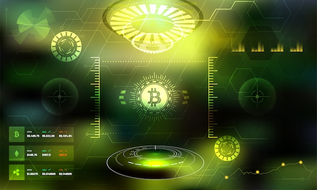 A futuristic control panel with various data points and graphs showing the efficiency of a blockchain-managed supply chain. Include security icons and data encryption symbols.