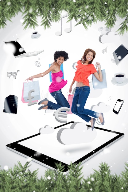 A collage showing logos of popular e-commerce platforms in Malaysia, such as Lazada, Shopee, and Shopify, alongside images of Malaysian consumers shopping online using their smartphones.