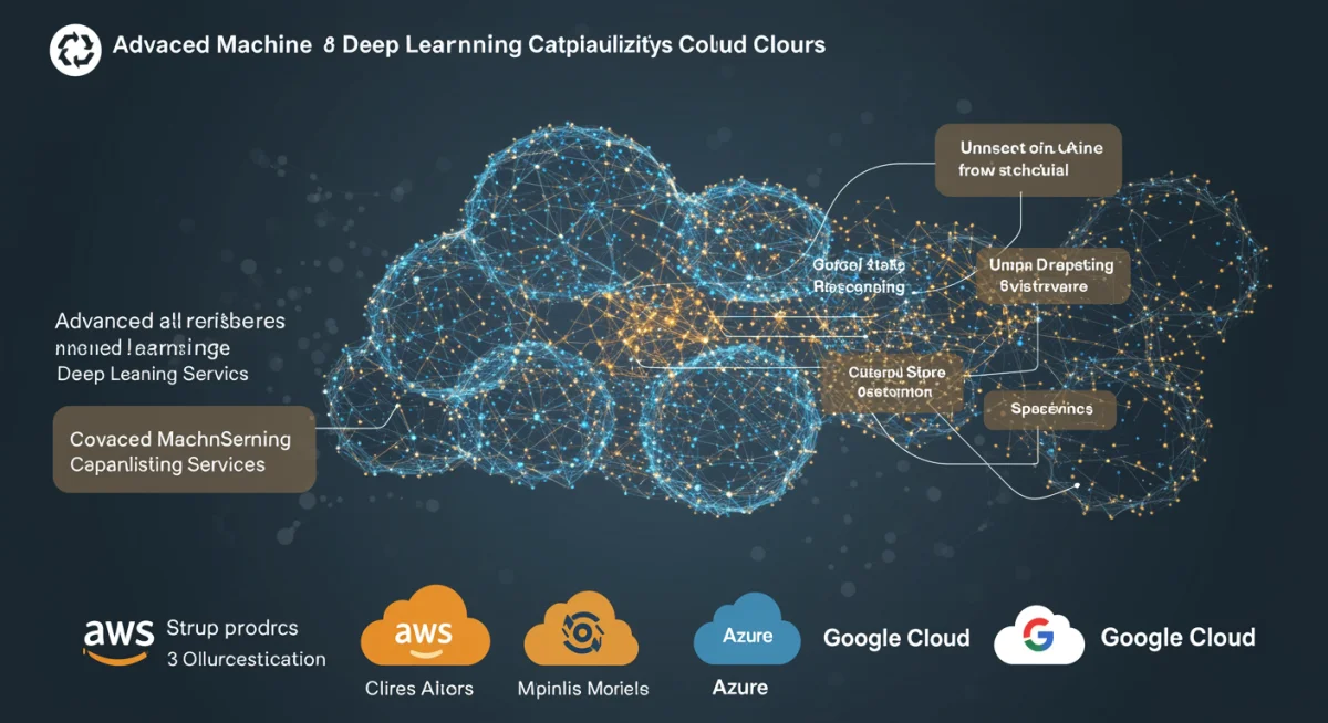 Neural network visualization demonstrating advanced AI and machine learning cloud services.