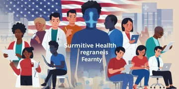Diverse individuals receiving mental health support and counseling in a modern, inclusive setting, symbolizing national initiatives.