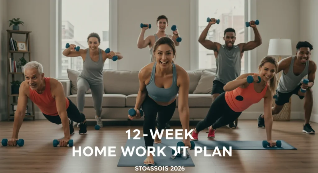 Achieve Your Fitness Goals: 12-Week Home Workout Plan 2026