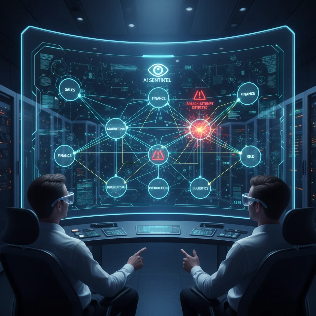 AI monitoring complex business network for vulnerabilities