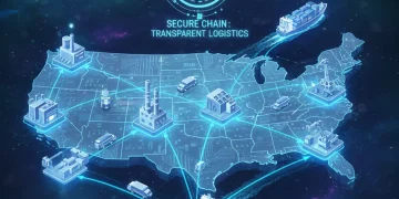 Blockchain network securing diverse elements of a US supply chain