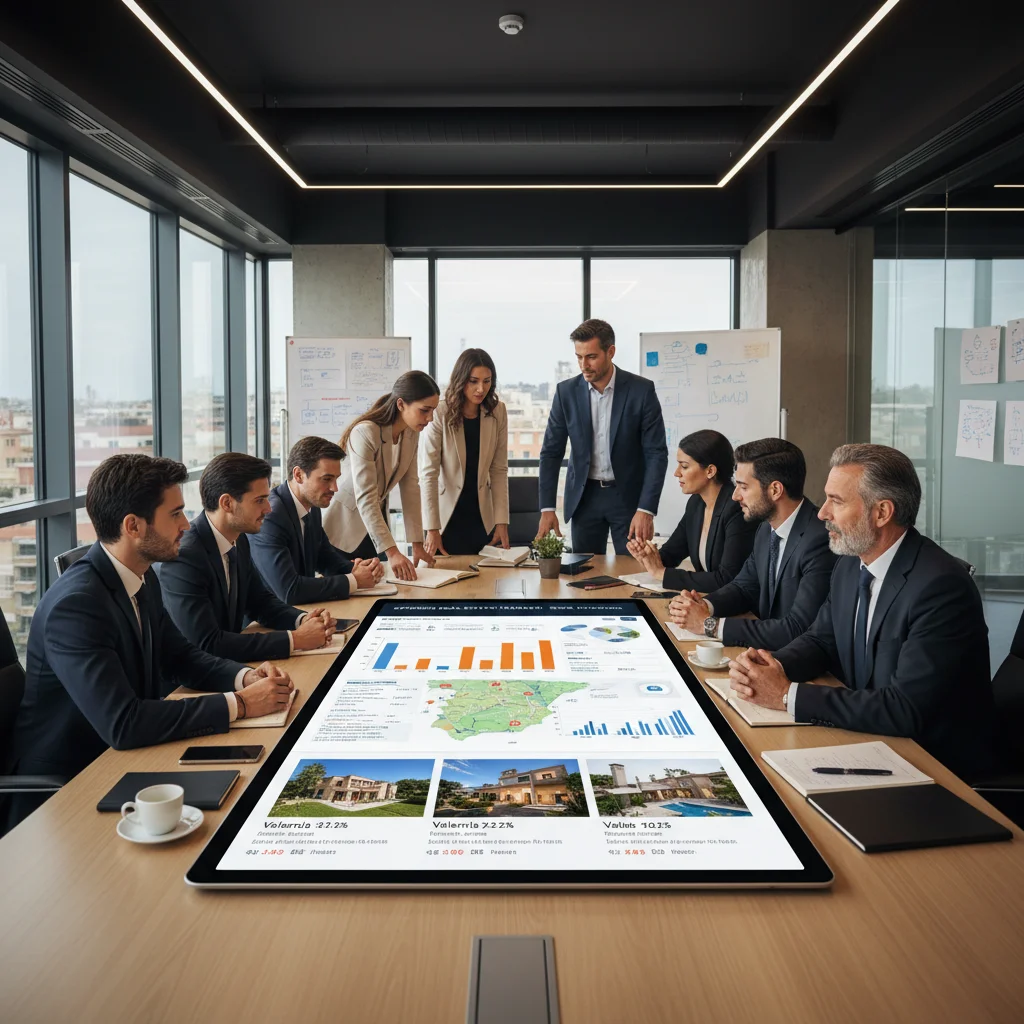 Inversores analizando oportunidades de inversión inmobiliaria en España para 2026.